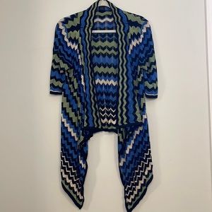 VENUE knitted short- sleeves outer/open cardigan